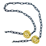 ΜΕΤΑΛΛΙΚΗ ΑΛΥΣΙΔΑ ΜΑΥΡΗ ΜΕ ΣΧΕΔΙΟ ΚΙΤΡΙΝΟ